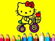 Back To School: Sweet Kitty Coloring