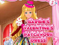 Barbie's Valentine's Patchwork Dress