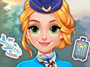 Blonde Princess Cabin Crew Makeover