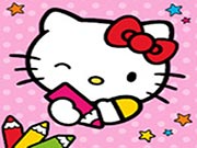 Color & Paint By Number With Hello Kitty