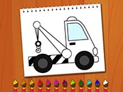 Coloring Book Excavator Trucks