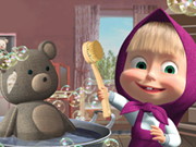 Masha And The Bear Cleaning Game