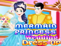 Mermaid Princess Wedding Dress Up